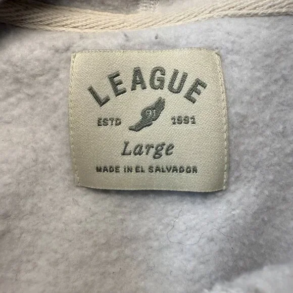 League Auburn Tigers Women's Cropped Hoodie Size L Heathered Light Gray, License - Picture 3 of 10